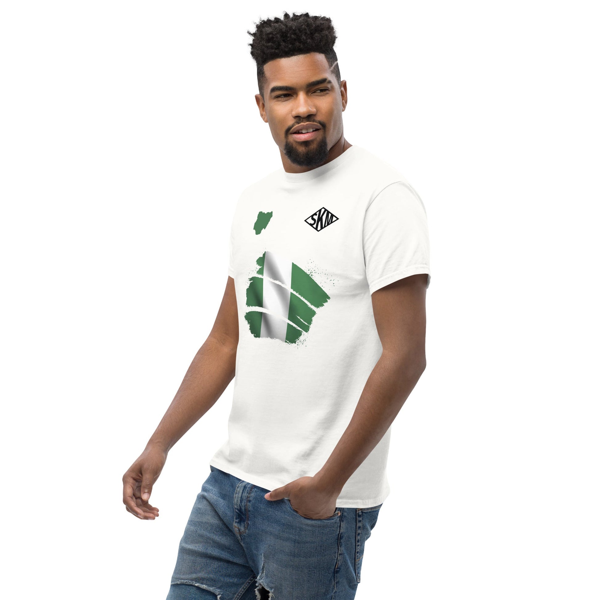 T-shirt Nigeria Vibes White - SKM SHOP